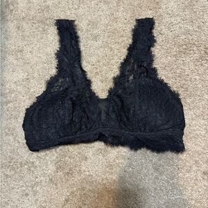 Black lace bralette